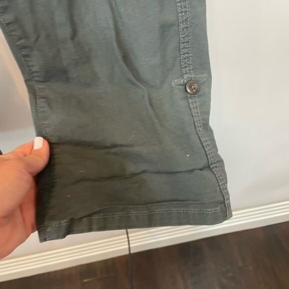 The North Face Womens Field Pants Roll Tab Straight Leg Gray/Olive Green Size 12 - Picture 4 of 10